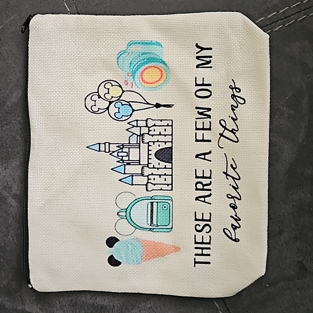 Disney inspired zipper pouch/makeup bag